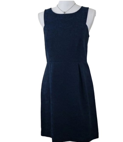 LOFT Ann Taylor~Size 6~Blue/Black Fit&Flare Dress. - Picture 1 of 9